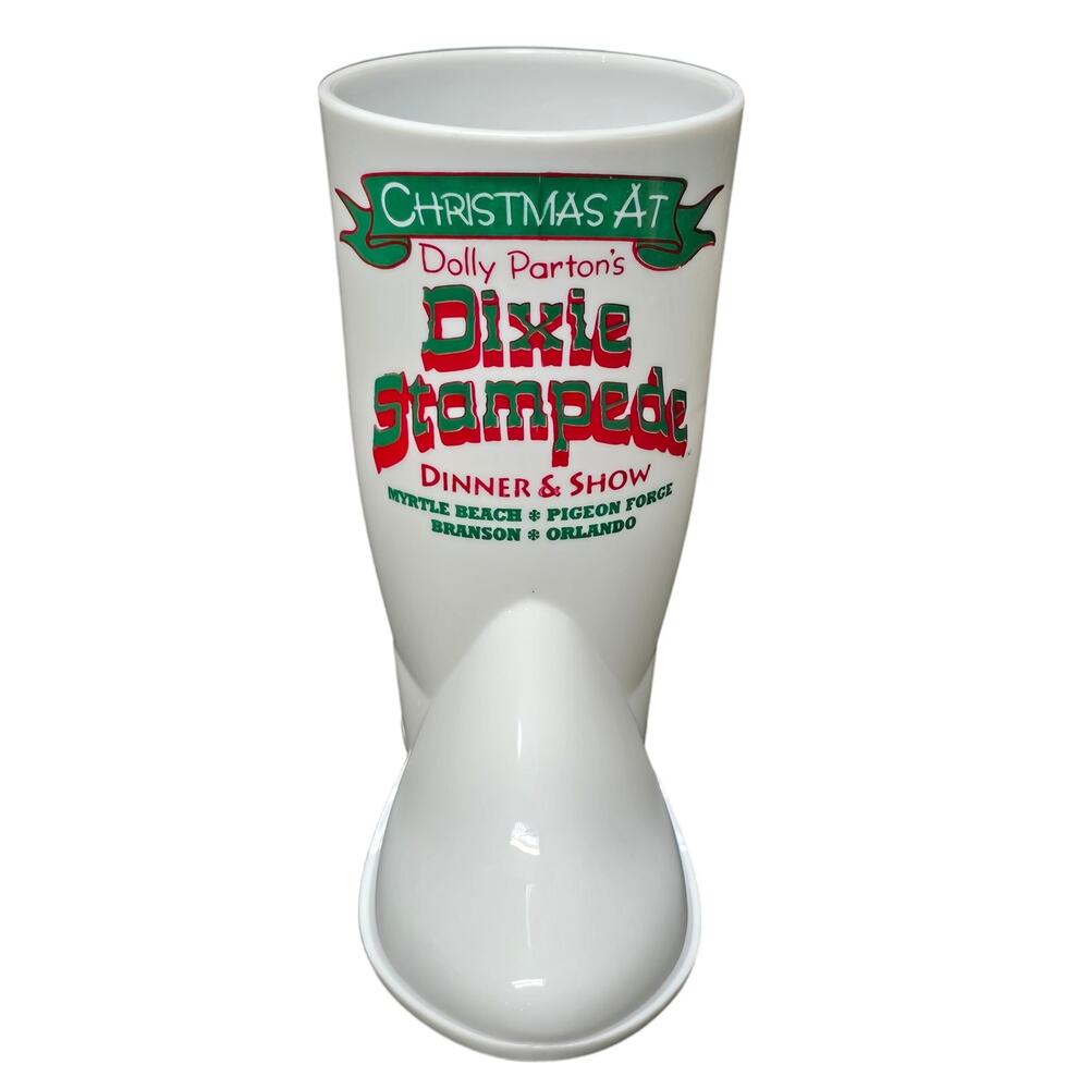 Christmas at Dolly Parton's Dixie Stampede Dinner Show Souvenir Cup Boot Style